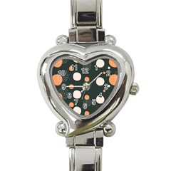 Black Peach White  Heart Italian Charm Watch by Sobalvarro