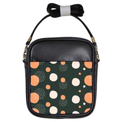 Black Peach White  Girls Sling Bag by Sobalvarro