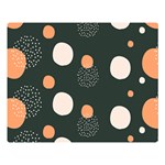 Black peach white  Double Sided Flano Blanket (Large)  Blanket Back