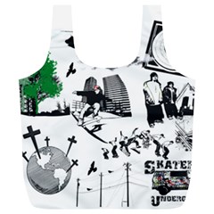 Skaterunderground Full Print Recycle Bag (xl) by PollyParadise