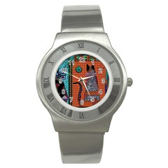 Cats Stainless Steel Watch by LW41021