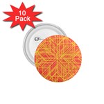 Orange/Yellow Line Pattern 1.75  Buttons (10 pack) Front