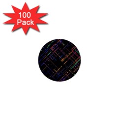 Criss-cross Pattern (multi-colored) 1  Mini Buttons (100 Pack)  by LyleHatchDesign