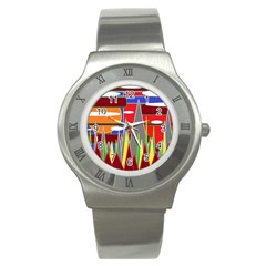 Forrest Sunset Stainless Steel Watch by LW323