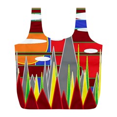 Forrest Sunset Full Print Recycle Bag (l) by LW323