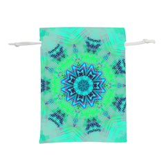 Blue Green  Twist Lightweight Drawstring Pouch (s) by LW323