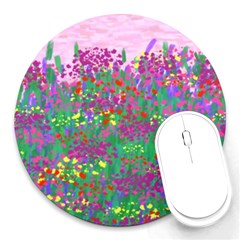 Bay Garden Round Mousepads by LW323