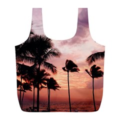 Palm Trees Full Print Recycle Bag (l) by LW323