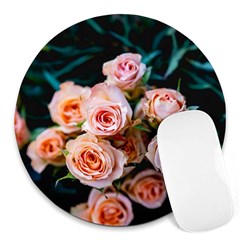 Sweet Roses Round Mousepads by LW323