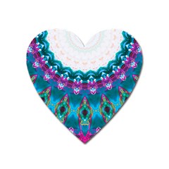 Peacock Heart Magnet by LW323