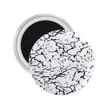 Black And White Grunge Abstract Print 2.25  Magnets Front