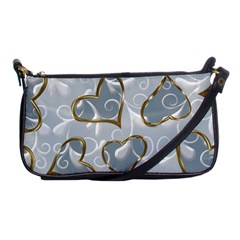  Gold Hearts Shoulder Clutch Bag