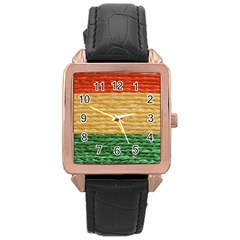 Couleurs Emblématiques Rose Gold Leather Watch  by SoLoJu