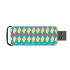 Starfish And Seashells  Sea Portable Usb Flash (two Sides) by SychEva