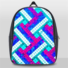 Pop Art Mosaic School Bag (large) by essentialimage365