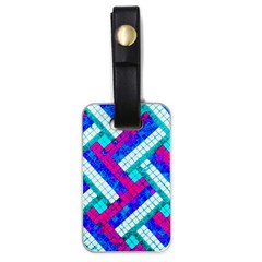 Pop Art Mosaic Luggage Tag (one Side) by essentialimage365