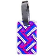 Pop Art Mosaic Luggage Tag (two Sides) by essentialimage365