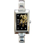 Bud Gilt  Rectangle Italian Charm Watch Front