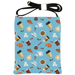 Coffee Time Shoulder Sling Bag by SychEva