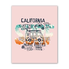 California Surfer Van Poster 16  X 20 