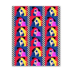 Woman Sunglasses Pattern Fashionable Poster 16  X 20 