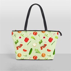 Seamless Pattern With Vegetables  Delicious Vegetables Classic Shoulder Handbag by SychEva