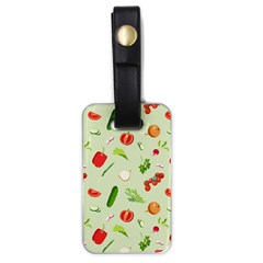 Seamless Pattern With Vegetables  Delicious Vegetables Luggage Tag (one Side) by SychEva