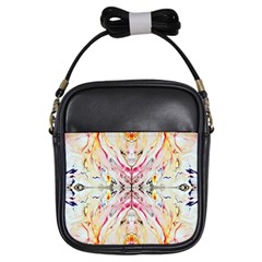 Painted Web Repeats Girls Sling Bag by kaleidomarblingart