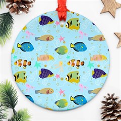 Underwater World Ornament (round) by SychEva