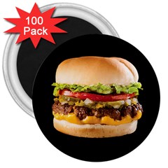 Cheeseburger 3  Magnets (100 Pack) by snackkingdom