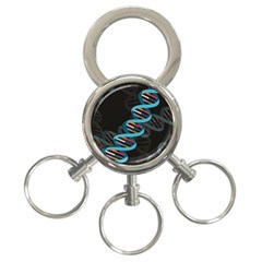 Dna 3-ring Key Chain by sonyawrites