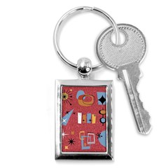 50s Key Chain (rectangle) by NerdySparkleGoth