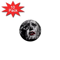 Creepy Head Sculpture Artwork 1  Mini Magnet (10 Pack)  by dflcprintsclothing