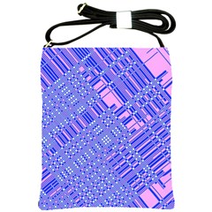 Root Humanity Barcode Purple Pink And Galuboi Shoulder Sling Bag by WetdryvacsLair