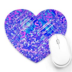 Root Humanity Bar And Qr Code Combo In Purple And Blue Heart Mousepads by WetdryvacsLair