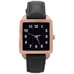 Spiro Rose Gold Leather Watch  Front