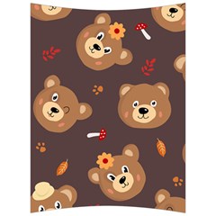 Bears-vector-free-seamless-pattern1 Back Support Cushion by webstylecreations