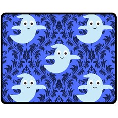 Ghost Pattern Double Sided Fleece Blanket (medium)  by NerdySparkleGoth