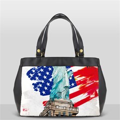 Statue Of Liberty Independence Day Poster Art Oversize Office Handbag by Sudhe