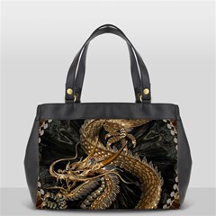 Fantasy Dragon Pentagram Oversize Office Handbag (2 Sides) by Sudhe