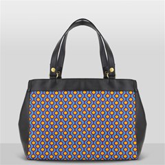 Yellow Circles On A Purple Background Oversize Office Handbag (2 Sides) by SychEva