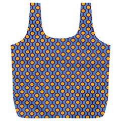 Yellow Circles On A Purple Background Full Print Recycle Bag (xxl) by SychEva