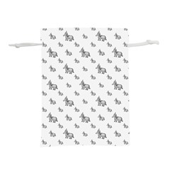 Grey Unicorn Sketchy Style Motif Drawing Pattern Lightweight Drawstring Pouch (l) by dflcprintsclothing