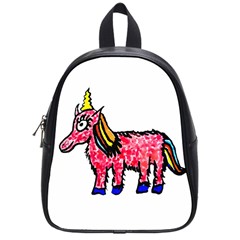 Unicorn Sketchy Style Drawing School Bag (small) by dflcprintsclothing