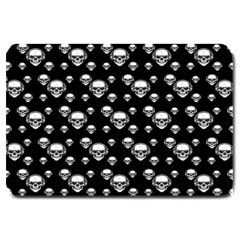 Skullmusician Large Doormat  by Sparkle