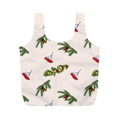 Rowan Branches And Spruce Branches Full Print Recycle Bag (m) by SychEva