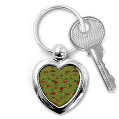 Red Cherries Athletes Key Chain (heart) by SychEva