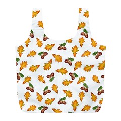 Oak Leaves And Acorns Full Print Recycle Bag (l) by SychEva