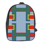 Abstract pattern geometric backgrounds   School Bag (XL) Front