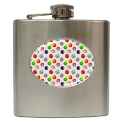 Christmas Balls Hip Flask (6 Oz) by SychEva